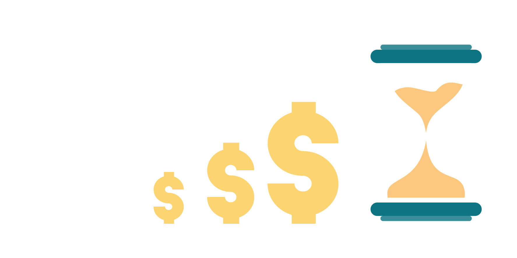 Ilustracion que muestra el aumento en los precios a través del tiempo.