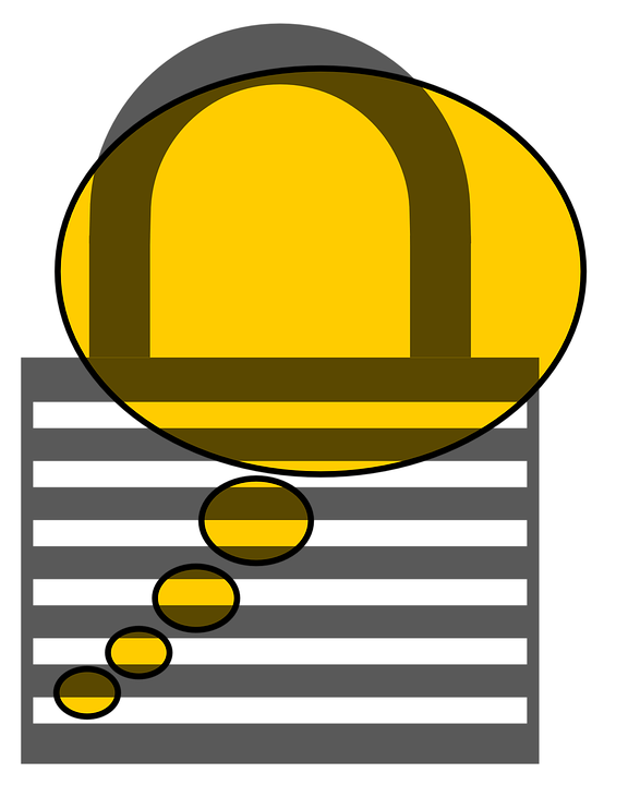 Globo de pensamiento, enmarcado con la imagen de un candado.