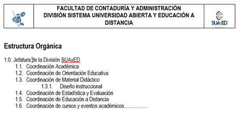 Estructura orgánica