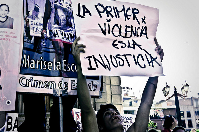 Cartel contra injusticia