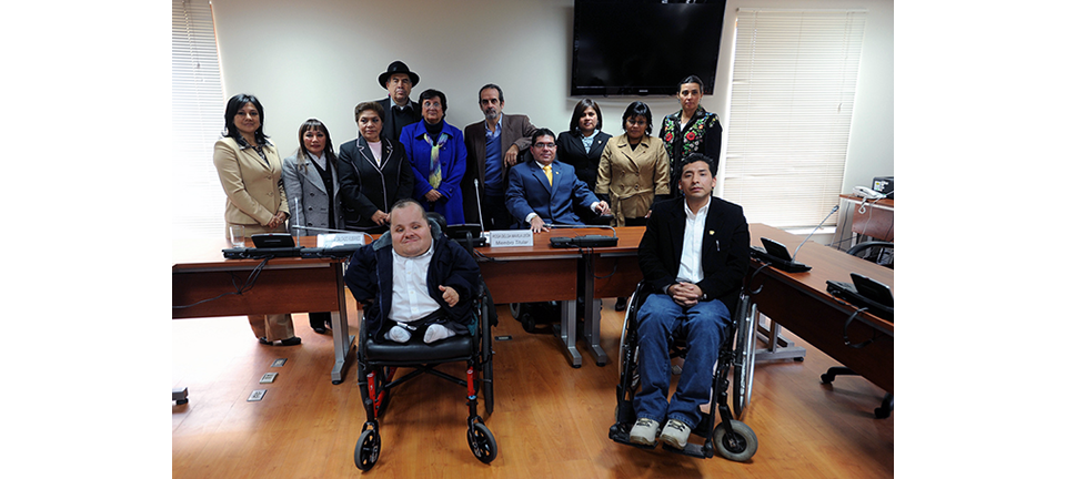 Grupo de personas discapacitadas