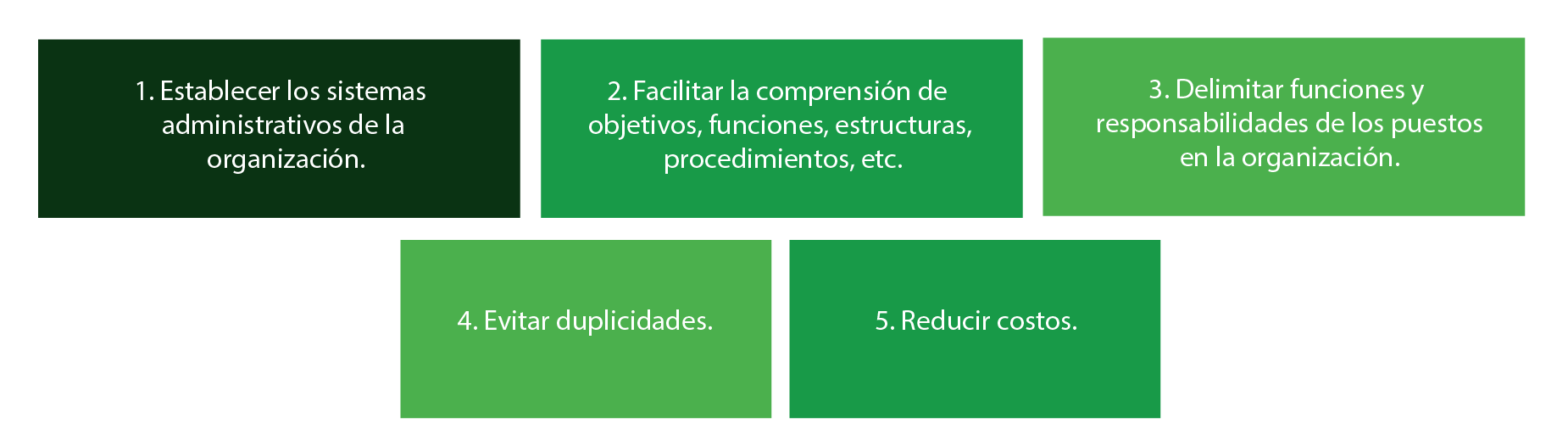 Esquema de objetivos de procedimientos