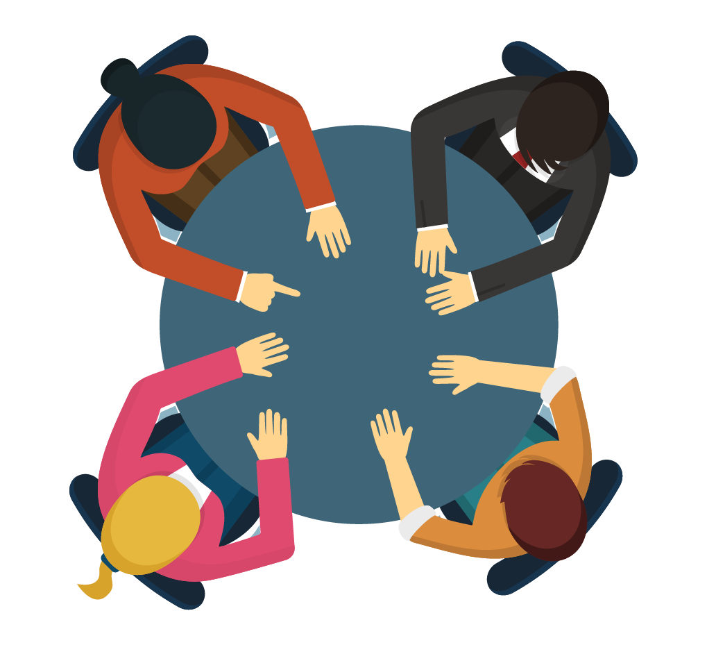 personas sentadas en un mesa