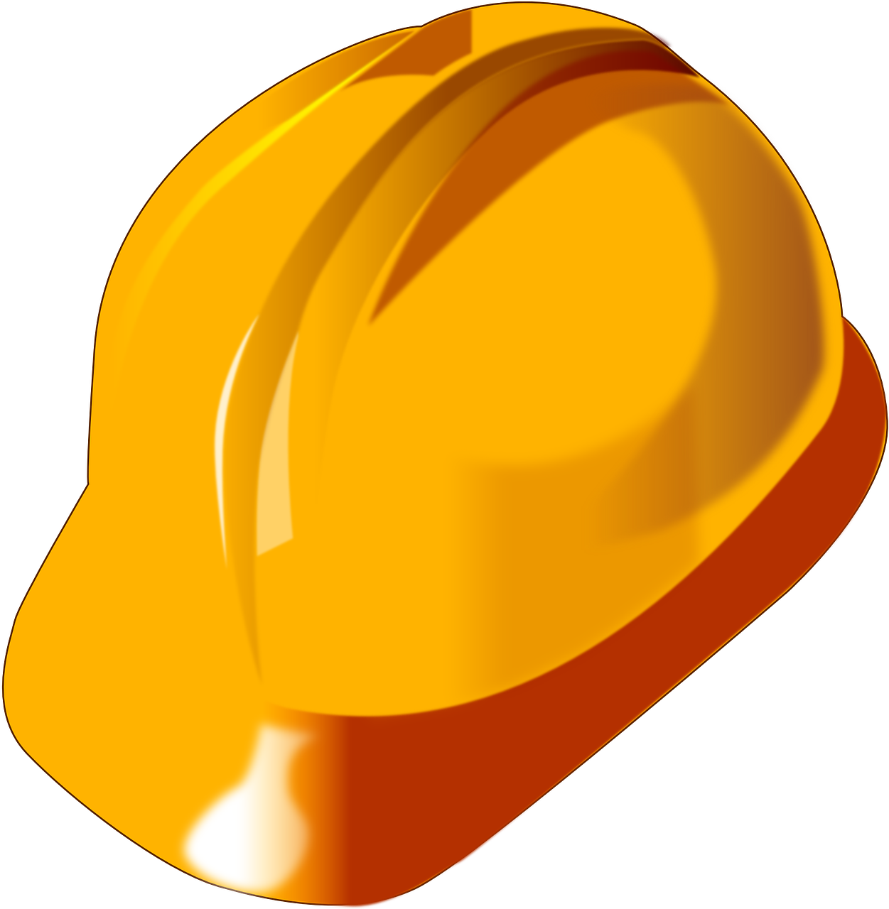 Casco de protección amarillo