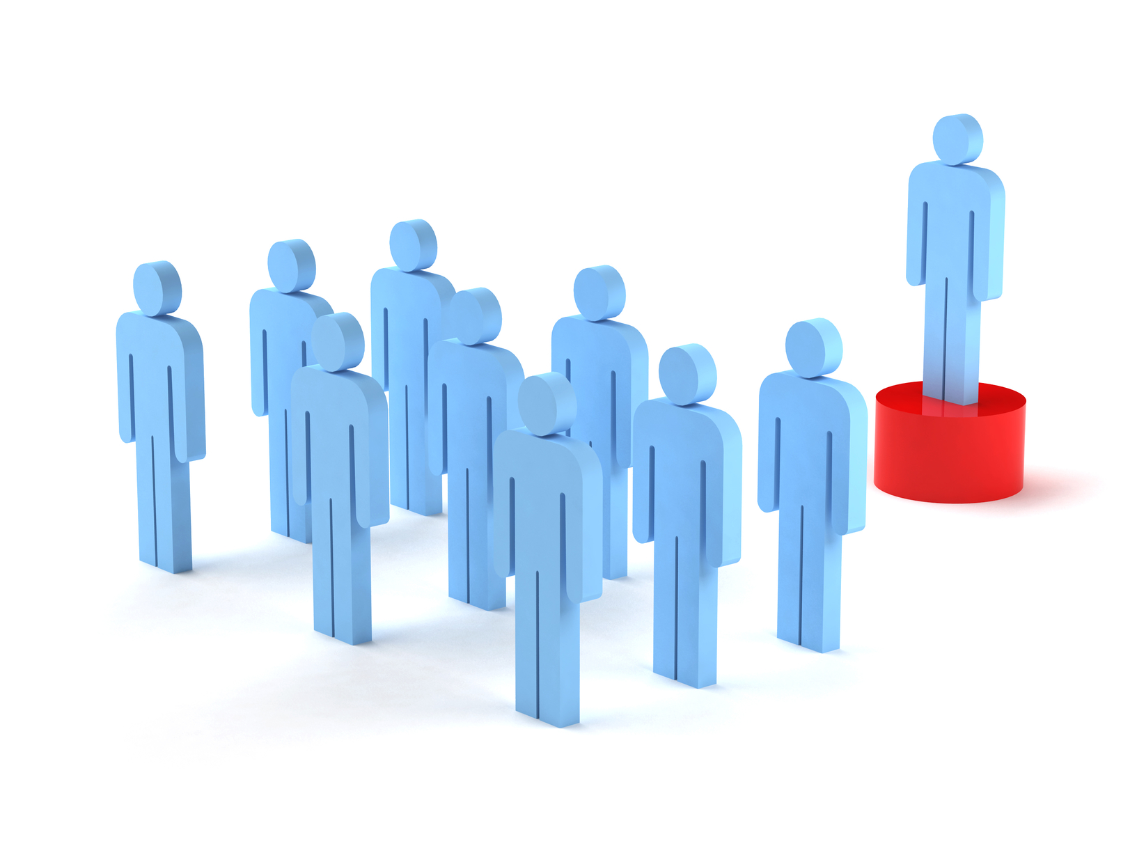 Persona en un estrado