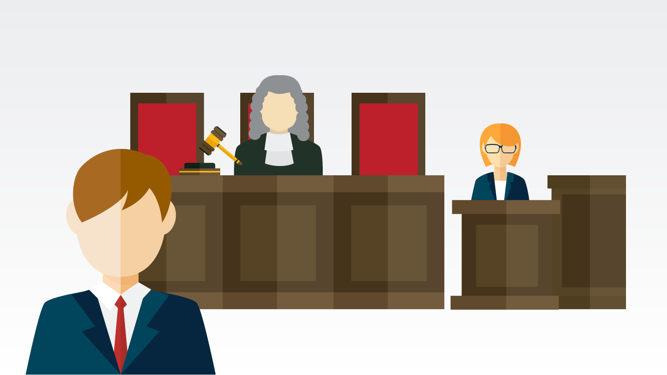 Ilustración de un juicio.