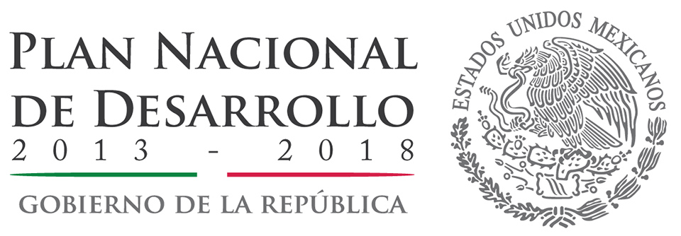 Escudo Mexicano con leyenda Plan Nacional de Desarrollo