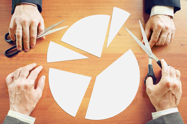  Ilustración de distintos recortes de papel