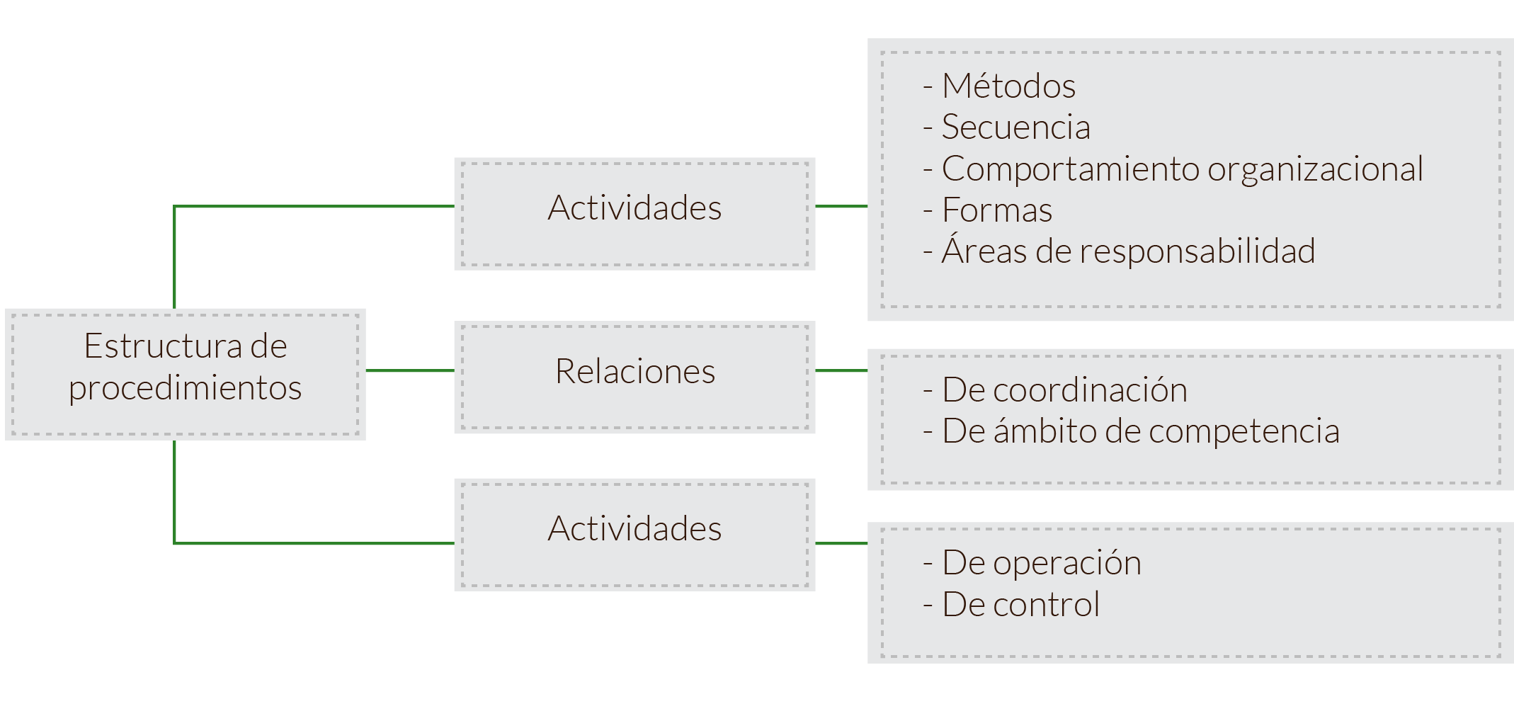 Figura 9. Estructura de procedimientos