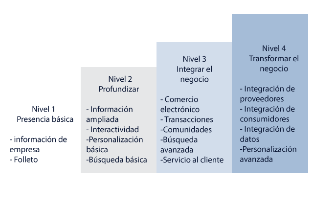 Niveles de presencia web