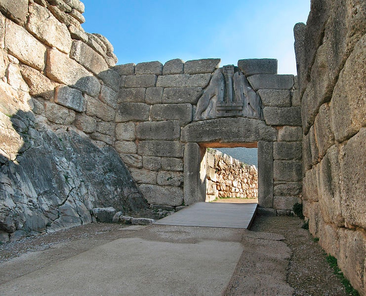 Puerta de los leones de Micenas