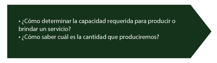interrogantes que surgen durante la planeación de la capacidad.
