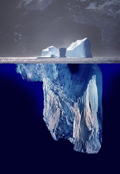 Fotografía de un iceberg