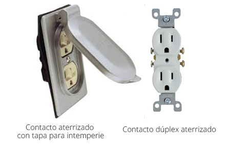 Ejemplos de contactos aterrizados según su uso