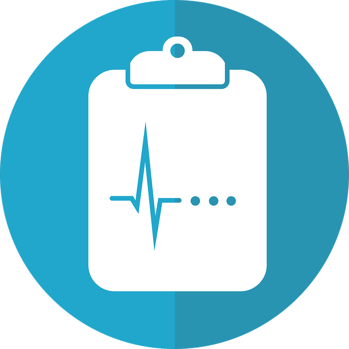 Clipboard for medical diagnose.
