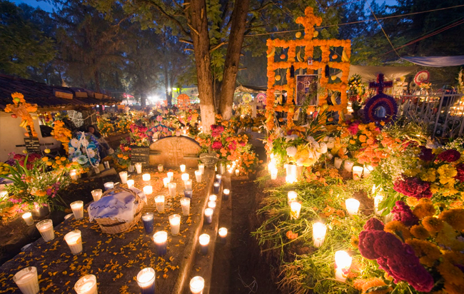 Fiesta tradicional del día de muertos