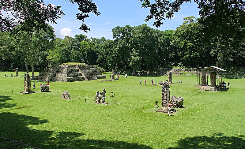 Plaza en Copán