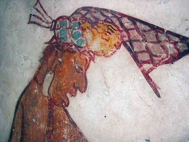 Pintura mural en Calakmul