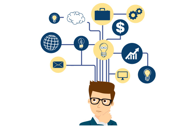 Computadora con variedad de información.