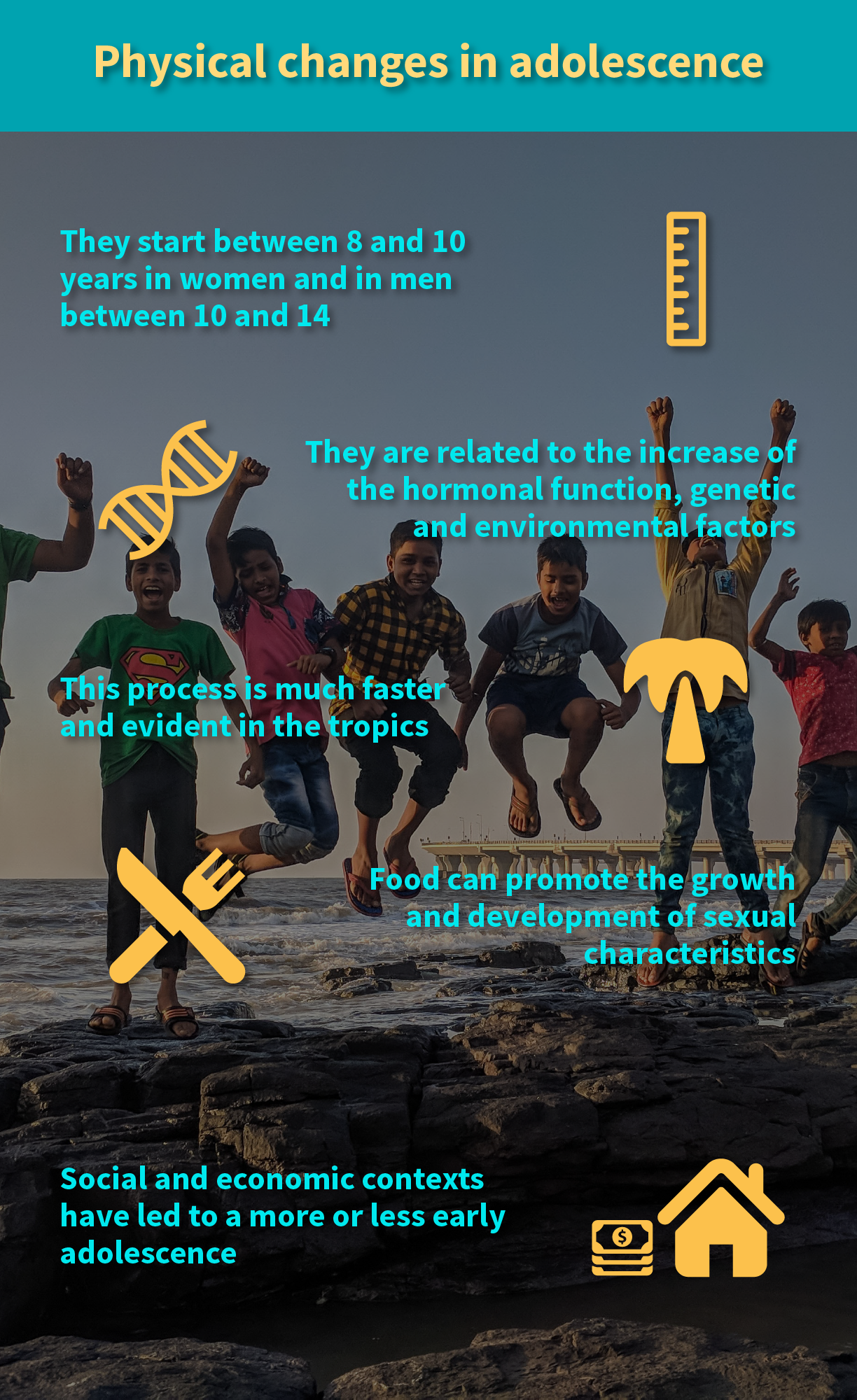 Factors that influence physical changes in adolescence