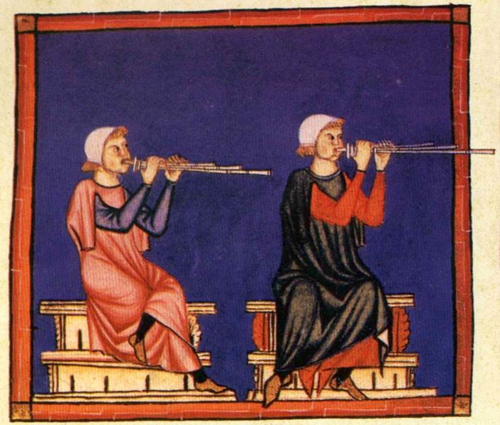Instrumentistas de las Cantigas de Santa María.