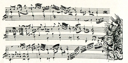 Partitura de 'Lamento sobre la dolorosa muerte de Fernando IV' de Froberger