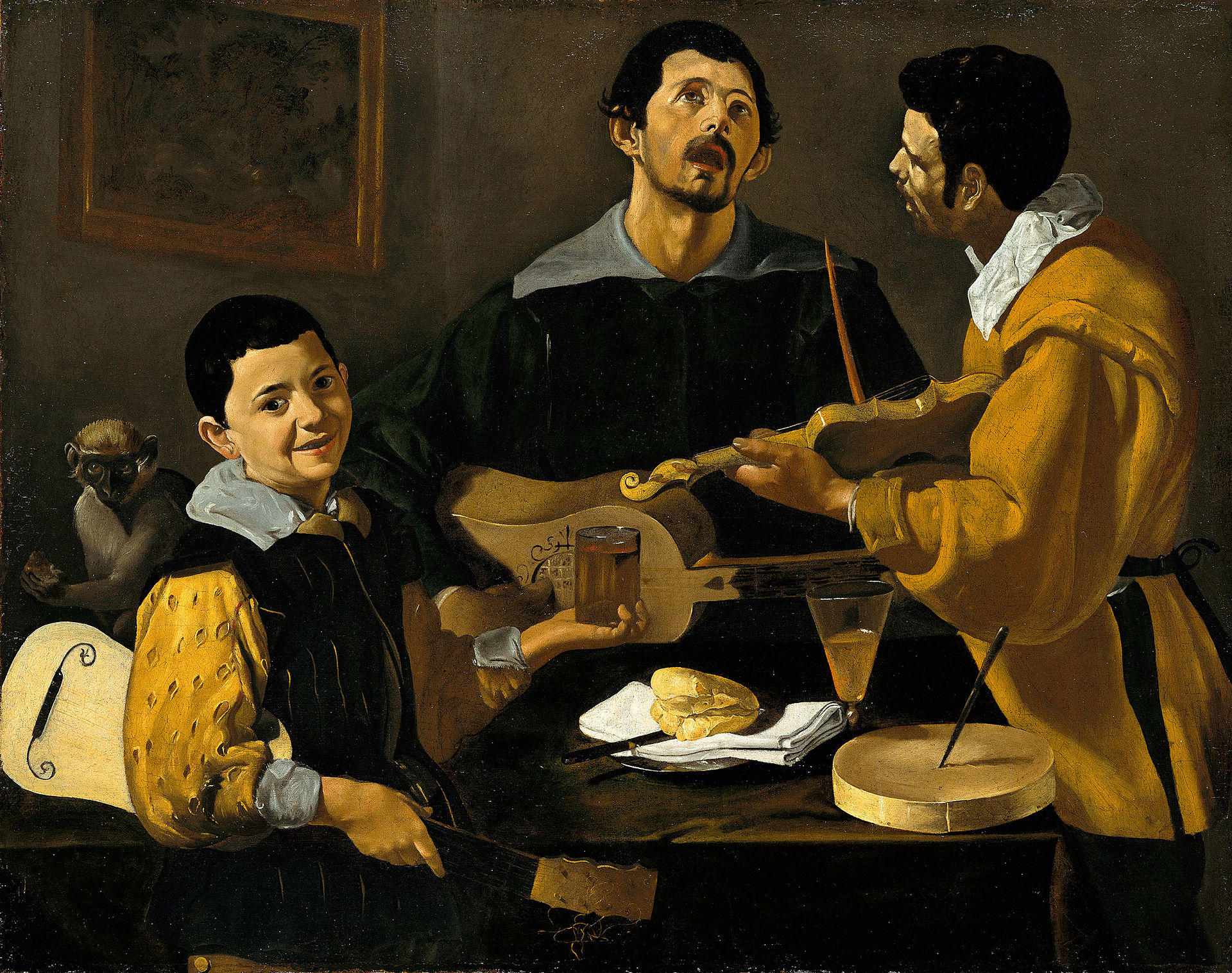 Pintura de Diego Velázquez 'Tres músicos'