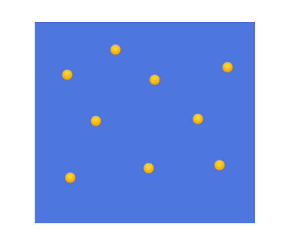 Movimiento en línea recta de moléculas de gas