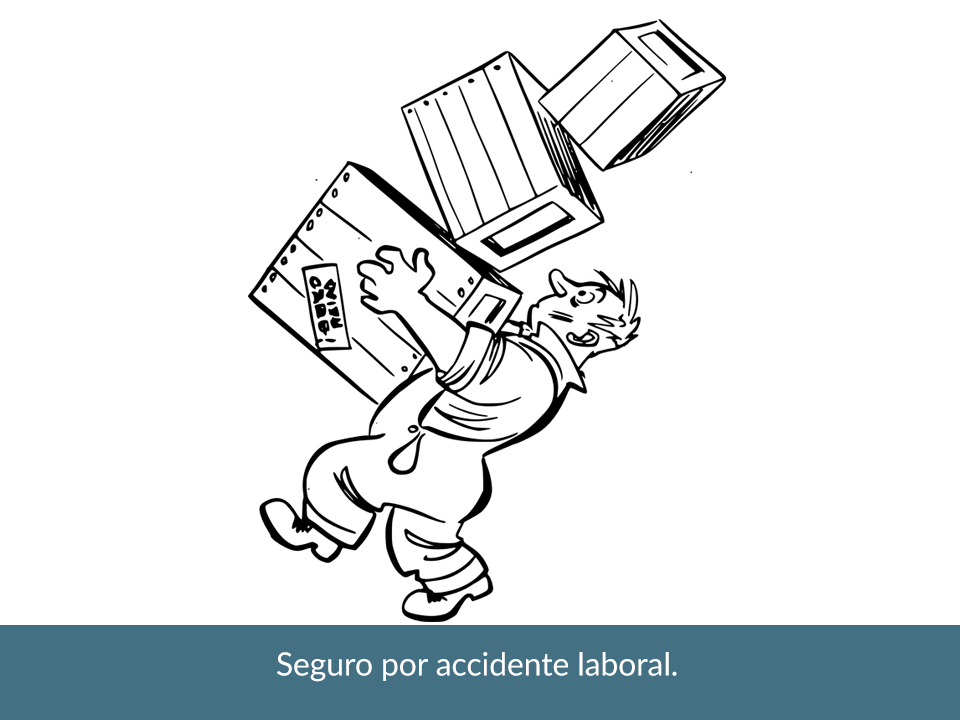 Hombre cargando cajas que se le están a punto de caer encima