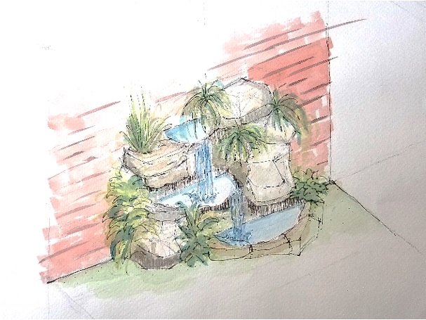 Imagen de fuente para un jardín