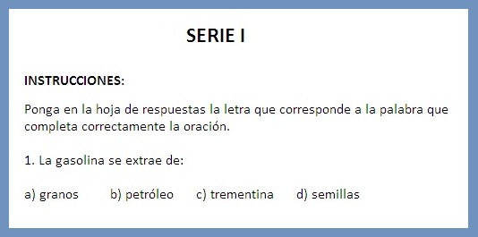 Ejemplo de reactivo de la Serie I de la prueba Terman-Merril