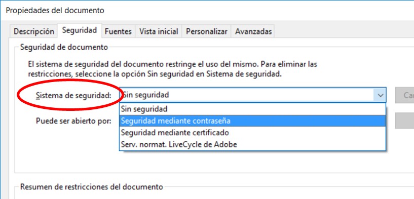 Seguridad por contraseña