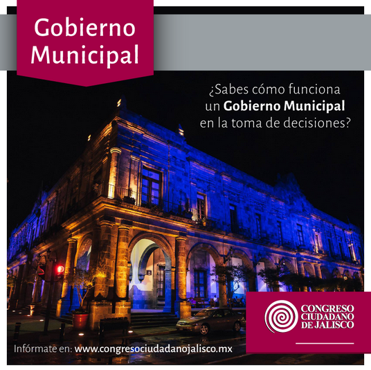 Edificio de gobierno en imagen promocional del Congreso Ciudadano de Jalisco.