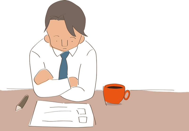 Ilustración de hombre revisando una lista de verificación