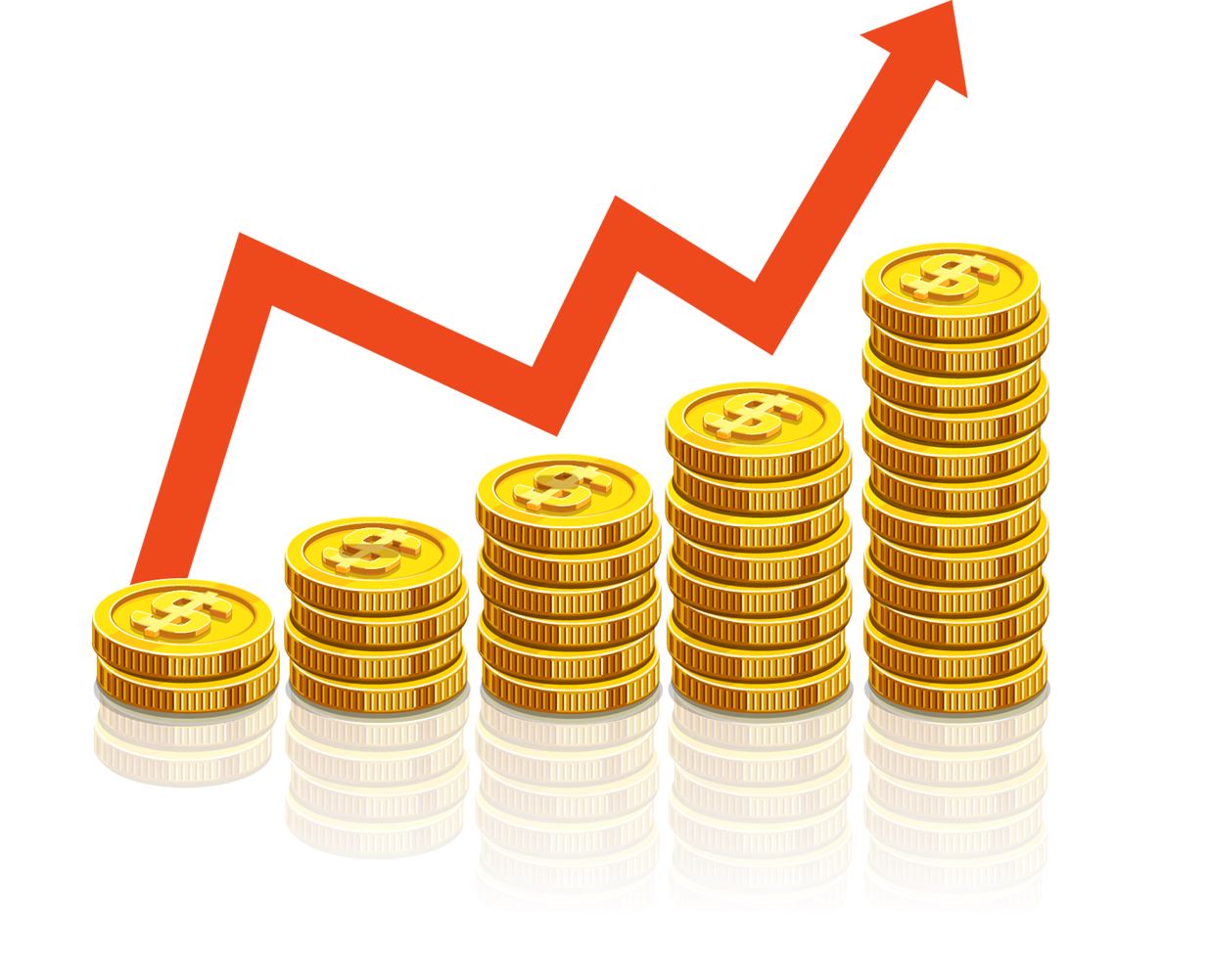 Filas de monedas en orden creciente