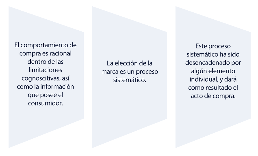 Esquema sobre comportamiento del consumidor