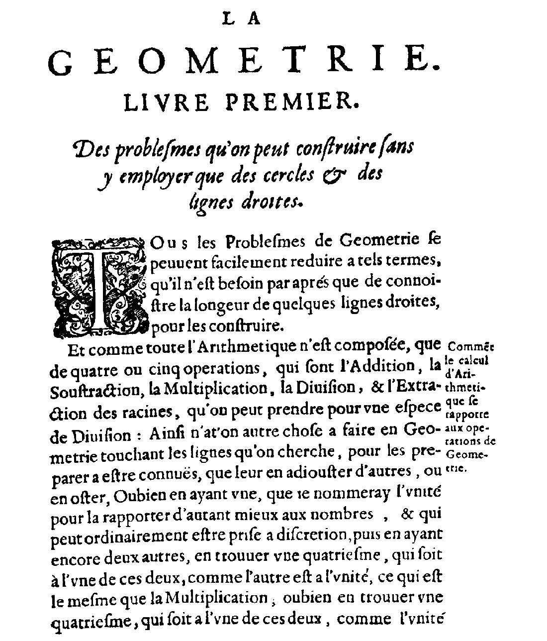 La Geometrie, René Descartes